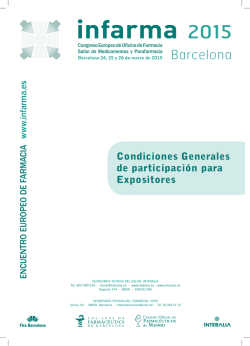 Condiciones generales de participaci&oacute;n - Infarma