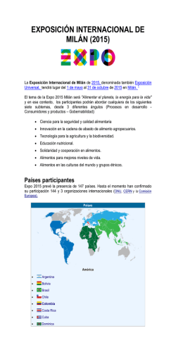EXPOSICI&Oacute;N INTERNACIONAL DE MIL&Aacute;N (2015)