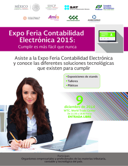 Expo Feria Contabilidad Electr&oacute;nica 2015: