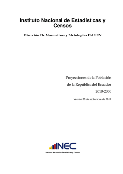 Instituto Nacional de Estadısticas y Censos