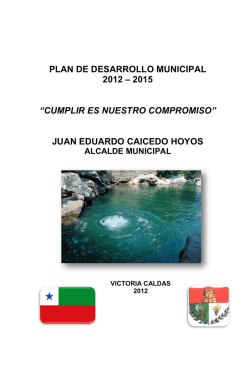 PDM 2012 - 2015 - PDP Magdalena Centro