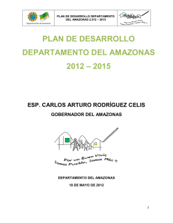 plan de desarrollo departamento del amazonas 2012 &ndash; 2015