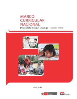 Marco curricular nacional - Ministerio de Educaci&oacute;n del Per&uacute;