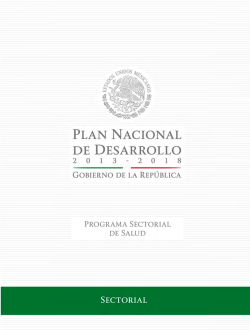 Programa Sectorial de Salud 2013-2018