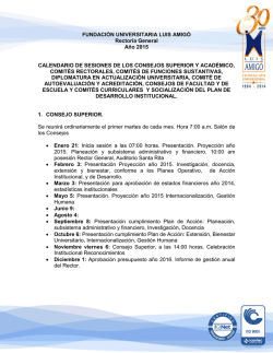 FUNDACI&Oacute;N UNIVERSITARIA LUIS AMIG&Oacute; Rector&iacute;a General A&ntilde;o