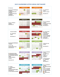 2015 CALEND&Aacute;RIO LETIVO ANUAL UNIT MACEI&Oacute;