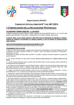 CU03AMATORICZ ss 2014-2015 Calendario AMATORI