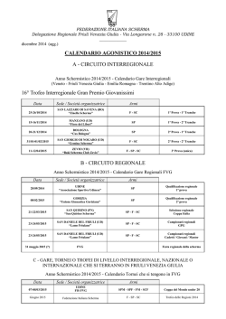 Calendario regionale-interregionale 2014/2015 agg