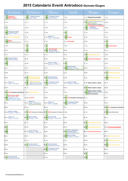 2015 Calendario Eventi Antrodoco Gennaio