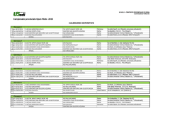 Campionato provinciale Open Misto 2015 CALENDARIO DEFINITIVO