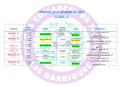 setmana 10-11 de gener de 2015 futbol- 11
