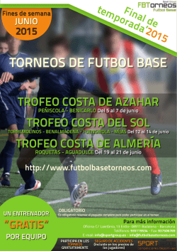CATALOGO 2015 TORNEOS DE F&Uacute;TBOL FIN DE