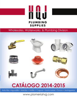 CAT&Aacute;LOGO 2014-2015 - HQJ Plumbing Supplies