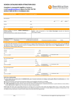 SCHEDA CATALOGO BEER ATTRACTION 2015