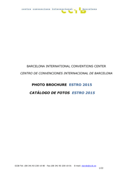 PHOTO BROCHURE ESTRO 2015 CAT&Aacute;LOGO DE FOTOS ESTRO