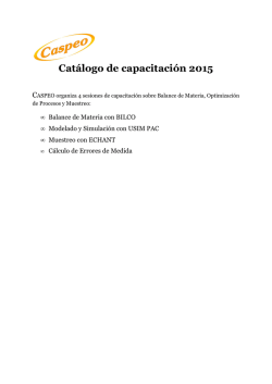 Cat&aacute;logo de capacitaci&oacute;n 2015