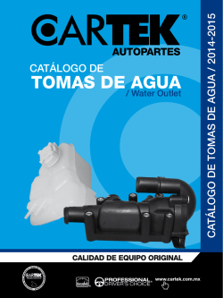 TOMAS DE AGUA