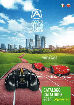 catalogo catalogue 2015 - Ambrogio Lawnmower robot. Official