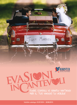 Validit&agrave; catalogo: 01/07/2014 - 30/06/2015