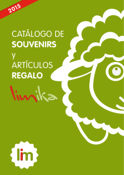 Cat&aacute;logo souvenirs limika 2015