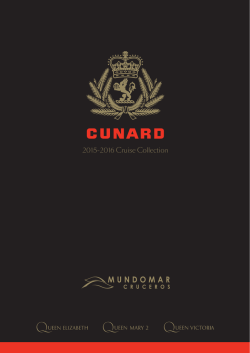 Cat&aacute;logo Cunard