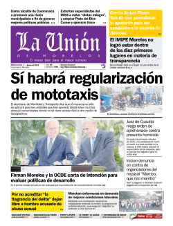 El IMIPE Morelos no logr&oacute; estar dentro de los diez primeros lugares