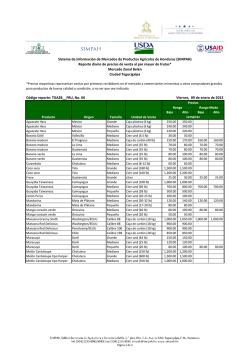 1.3. Reporte diario de precios de frutas, Zonal Bel&eacute;n - FHIA