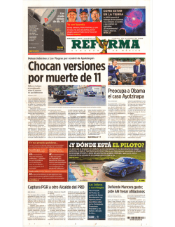 Primeras Planas - Tribunal Electoral del Distrito Federal