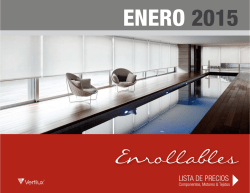 LISTA DE PRECIOS - Todo para sus persianas