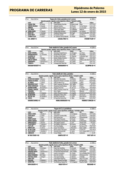 PROGRAMA DE CARRERAS