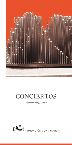 Mayo 2015 - Fundaci&oacute;n Juan March