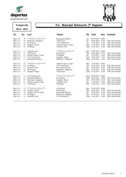 3&ordf; Aragonesa Masculina