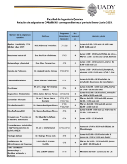 junio 2015. - Facultad de Qu&iacute;mica
