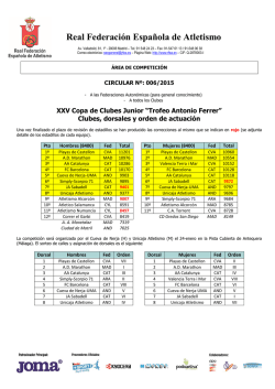 trofeo antonio ferrer - Federaci&oacute;n Espa&ntilde;ola de Atletismo