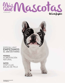 Catalogo El Corte Ingles, Mas Que Mascotas, enero 2015