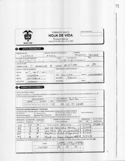 HOJA DE VIDA - Ministerio de Educaci&oacute;n Nacional