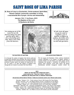 St. Rose of Lima is a Eucharistic, Christ-centered, Spirit-filled