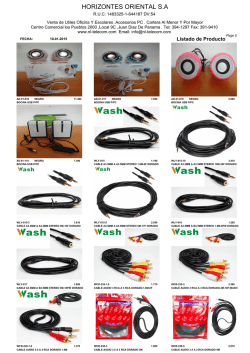 HORIZONTES ORIENTAL S.A