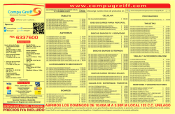 PRECIOS IVA INCLUIDO ABRIMOS LOS DOMINGOS - Compugreiff