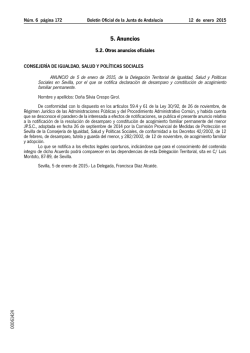 5. Anuncios - Junta de Andaluc&iacute;a