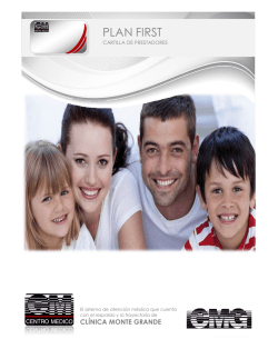 PLAN FIRST - Centro M&eacute;dico Monte Grande
