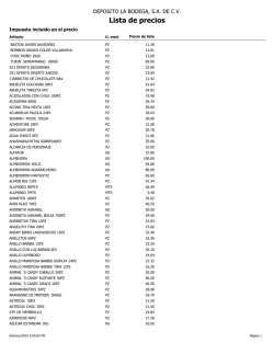 Lista de precios - depositolabodega.com.mx