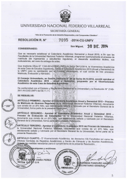 calendario acad&eacute;mico anual y semestral 2015 proceso de