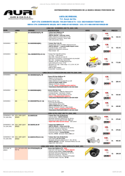 Lista de Precios ENERO 2015 - PUEDEN VARIAR SIN PREVIO
