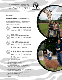 promociones - Zoofari