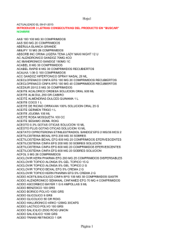 nuestro stock - farmacia Cabir&oacute;