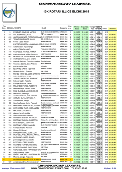 clasificacion general nueva, 10000 metros con dos - Chip Levante