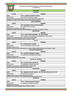 cargo nombre juez pdd graciela santos toledo secretario lic. nestor