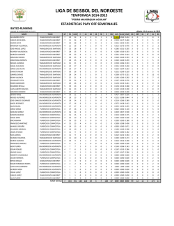 LIGA DE BEISBOL DEL NOROESTE