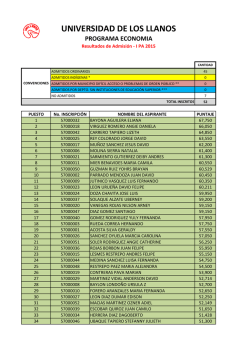 universidad de los llanos programa economia